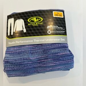 Athletic Youth Performance Thermal Underwear Set Youth Large Purple